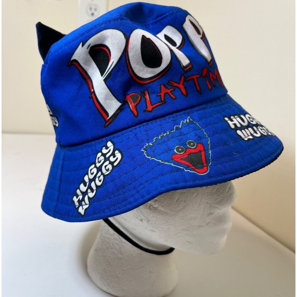 Poppy Playtime Huggy Wuggy Youth Kids Bucket hat Cool Graphics, Chin strap